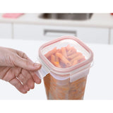Food Container Clip Safe 0.7 L - Clear & Red