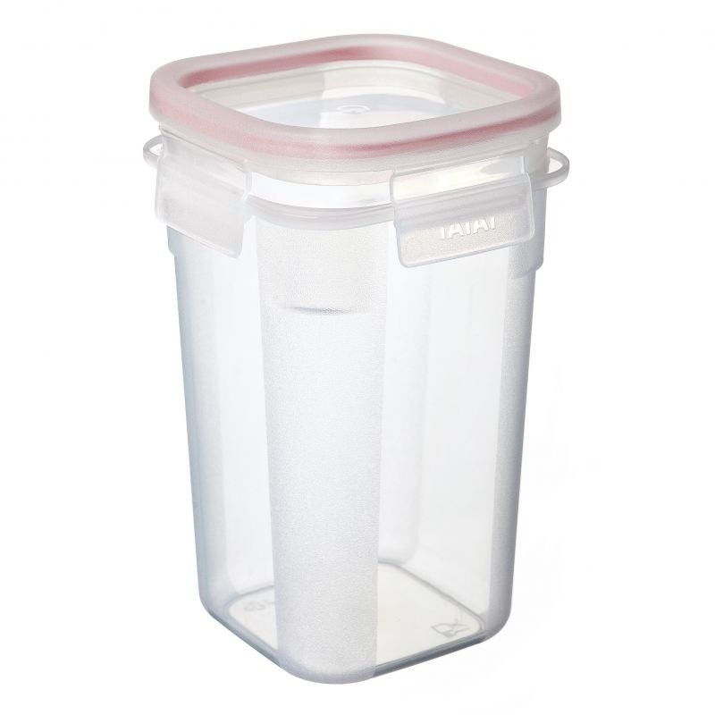 Food Container Clip Safe 1 L - Clear & Red