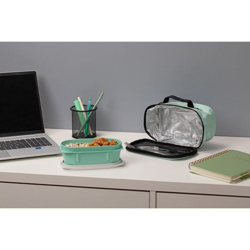 Thermal Food Bag Mini With a Top Handle - Mint Green