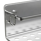 Rectangular Storage Basket Serenity 30X10X12Cm - Silver