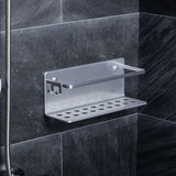 Rectangular Storage Basket Serenity 30X10X12Cm - Silver