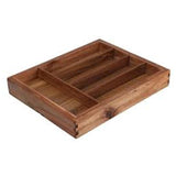 Wooden Cutlery Tray 34X28-45X5Cm-Acacia-Brown