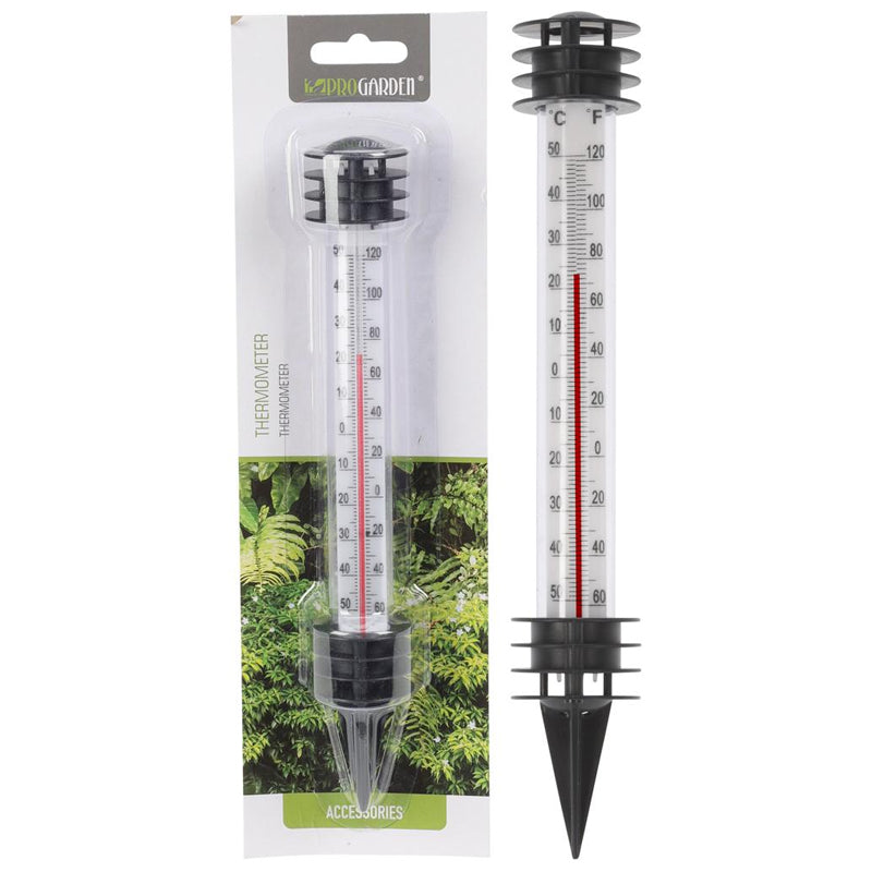 ProGarden Thermometer Dia 35X230Mm Black