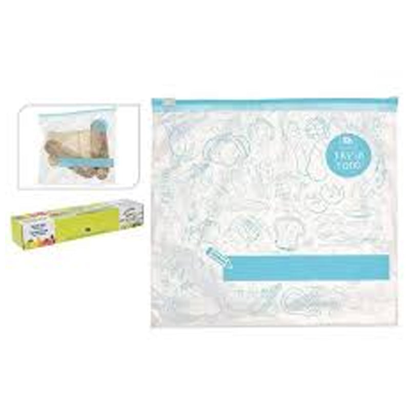 10Pc Ziplock Bag Set 3Ltr