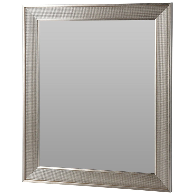 Wall Mirror With Silver Metalic Frame 59.5X49.5Cm