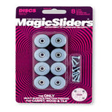 Magic Sliders 8Pc Sliding Discs With Screw-In Round 25Mm - Blue