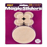 Magic Sliders 28Pc Heavy Duty Self Stick Felt Pads - Beige