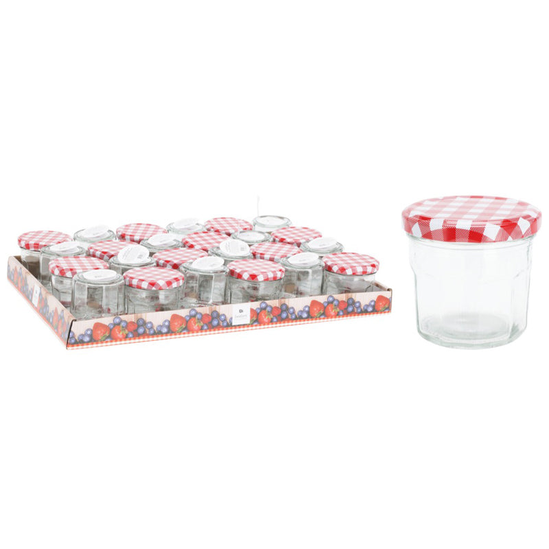Glass Jar With Metal Lid 160Ml-Clear