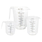 Measuring Jug 3 Piece Set-Clear