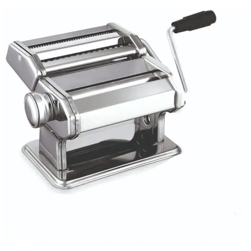 Excellent Houseware Stainless Steel Pasta Machine With Rotary Handle, 18/10, Manual-Silver
