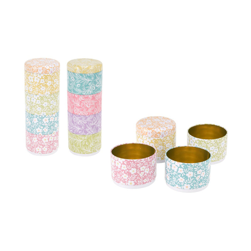 Decorative Metal Storage Box Set 4 Pieces-Multicolor