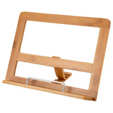 Excellent Houseware Bamboo Recipe Cook Book Stand 32X24 Centimeter-Beige