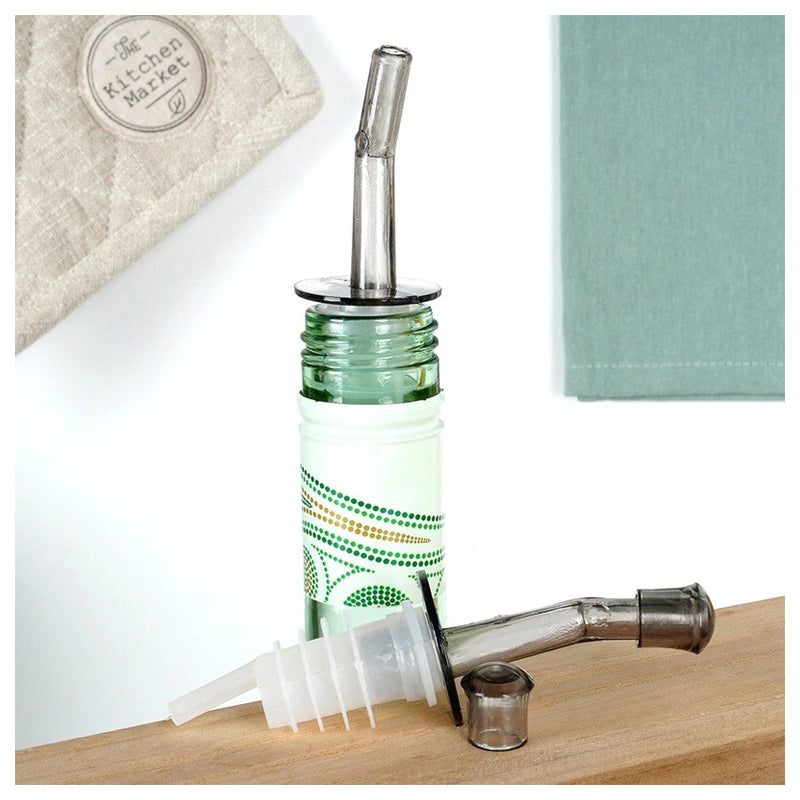 2Pc Bottle Dispenser& Pourer Set-Clear
