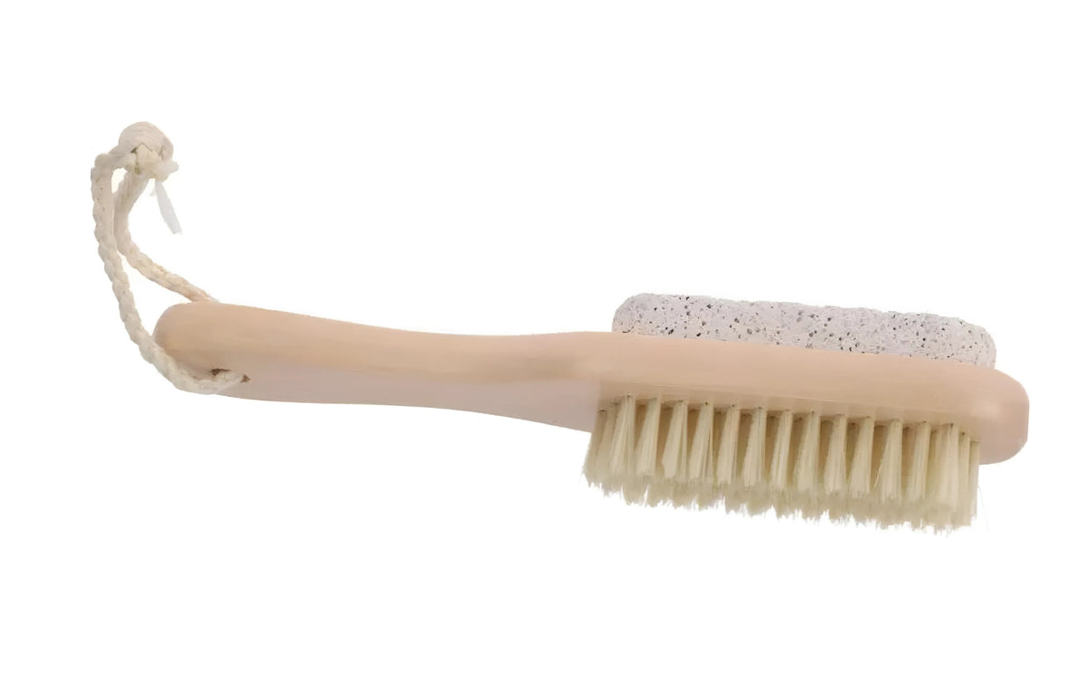 Nail Brush Set Cherry Wood-Beige