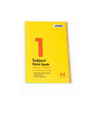 Power Line A4 College Ruled 1-Subject Notebook (60 Sheets) Yellow