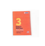 Power Line A4 College Ruled 3-Subject Notebook (100 Sheets) Orange