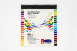 Power Line B5 60 Gsm Short Hand Lined Spiral Perforated Notepad (60 Sheets)-Multicolor