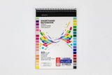 Power Line A5 60 Gsm Short Hand Lined Spiral Perforated Notepad (60 Sheets)-Multicolor