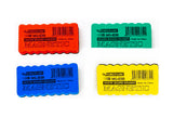 Power Line Dual-Use Whiteboard & Blackboard Erasers Yellow