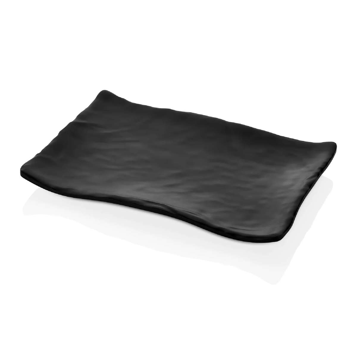 Rectangular Plate - Black 18.5cm