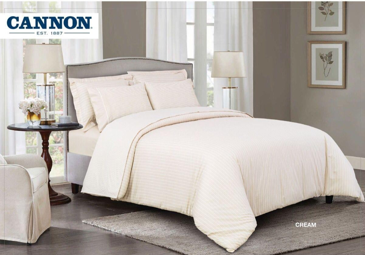 Queen Wide Strip Comforter Set