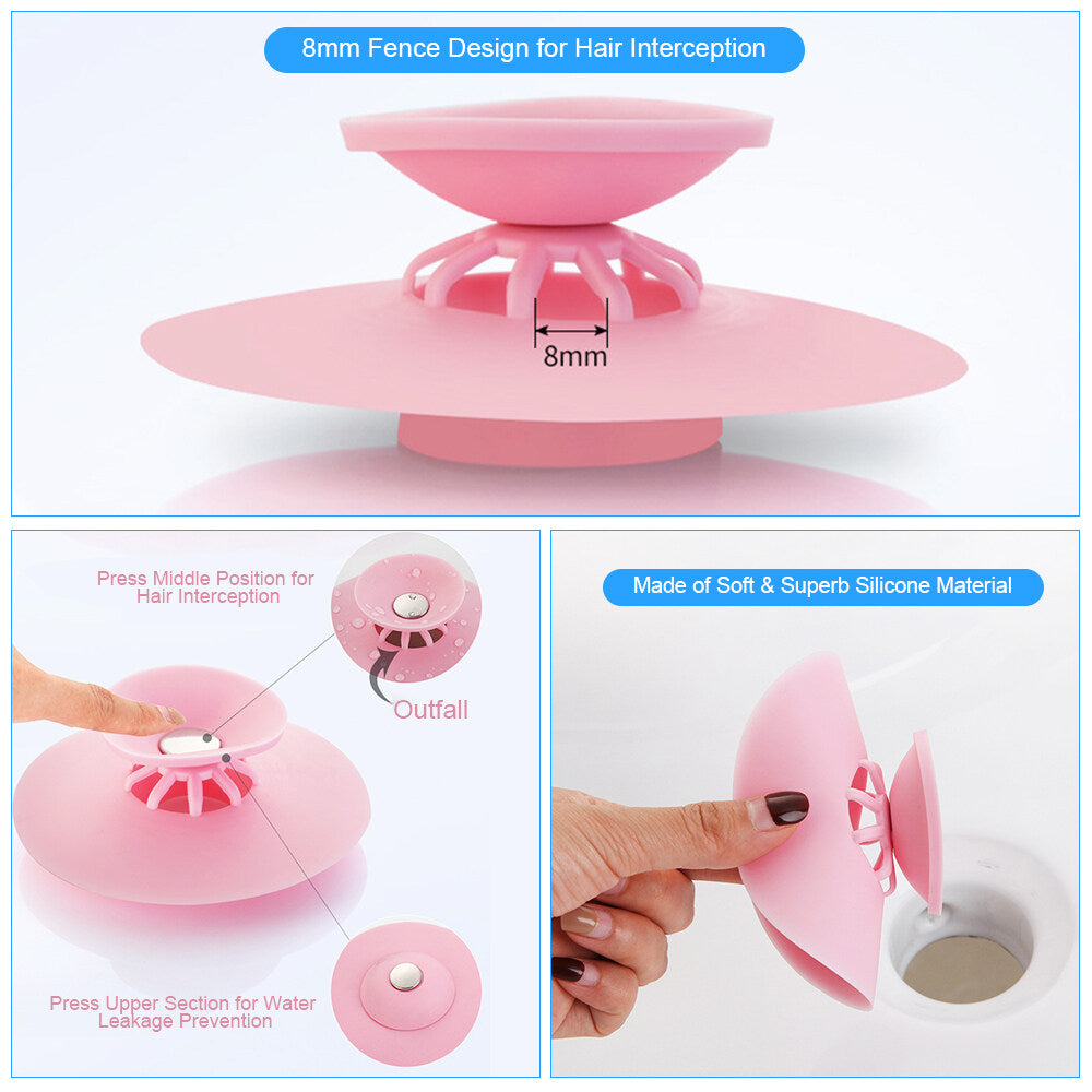 Stopper and Hair Catcher -  pink