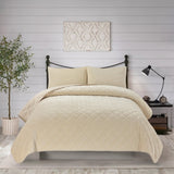 3pcs king plain bed spread