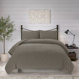 3pcs king plain bed spread