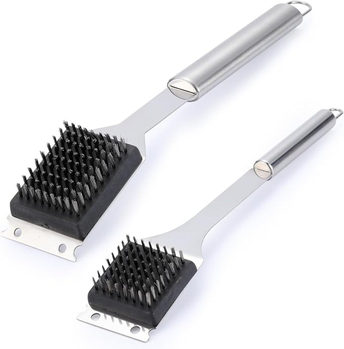 2pcs BBQ Stainless steel wire Brush with scraper